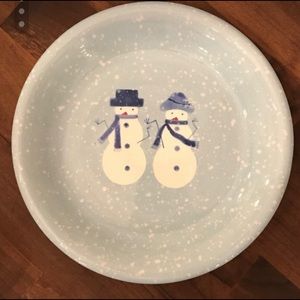 8 Snowman Holiday Christmas Salad Dessert Plates